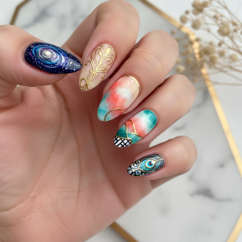 Gorgeous Photo-real Salon Detailing Nails