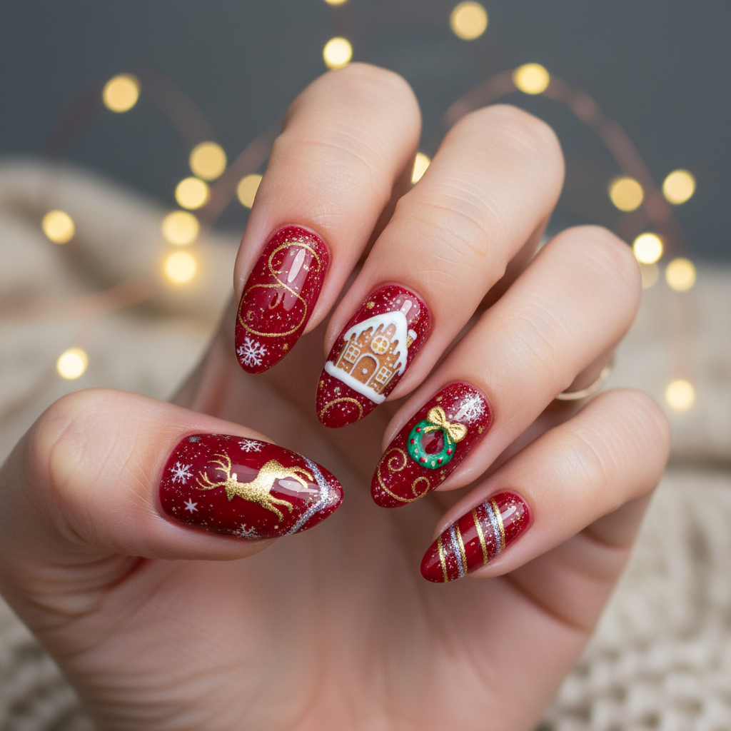 Stunning Photo-real Salon Holiday Nails