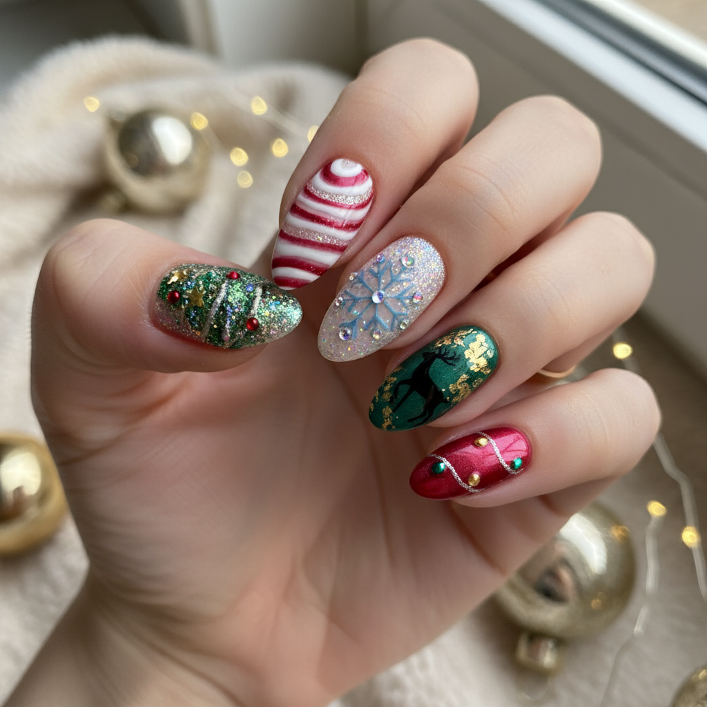 Stunning Photo-real Salon Holiday Nails