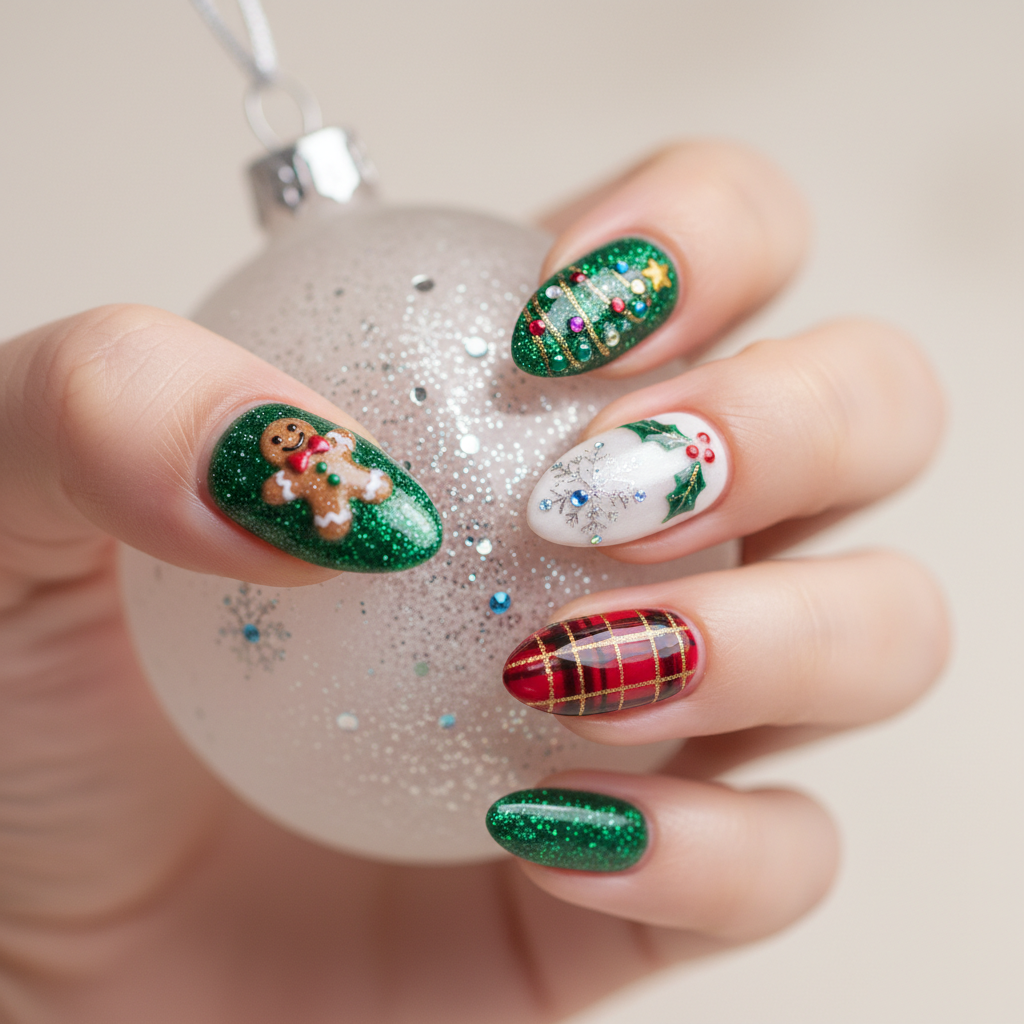 Gorgeous Photo-real Salon Holiday Nails
