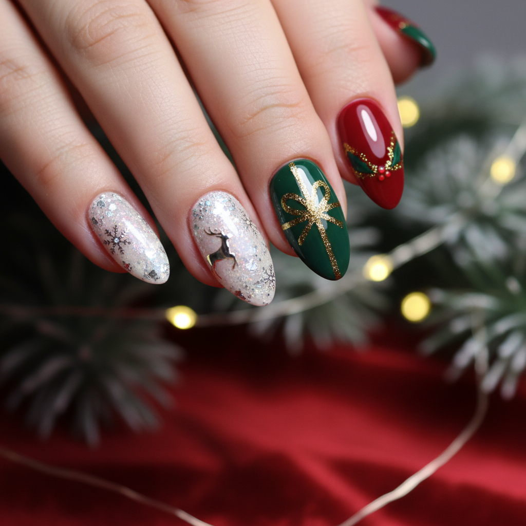 Beautiful Photo-real Salon Holiday Nails