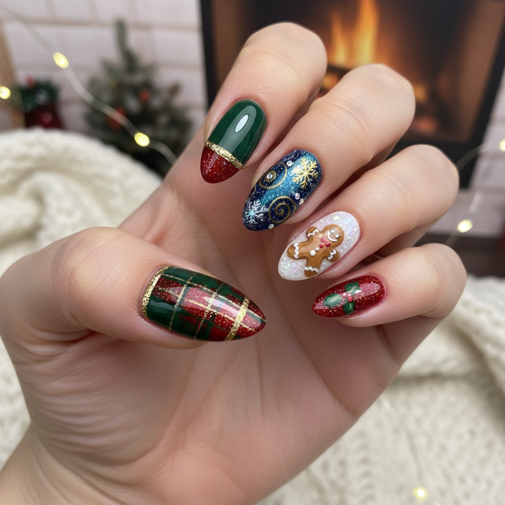 Beautiful Photo-real Salon Holiday Nails