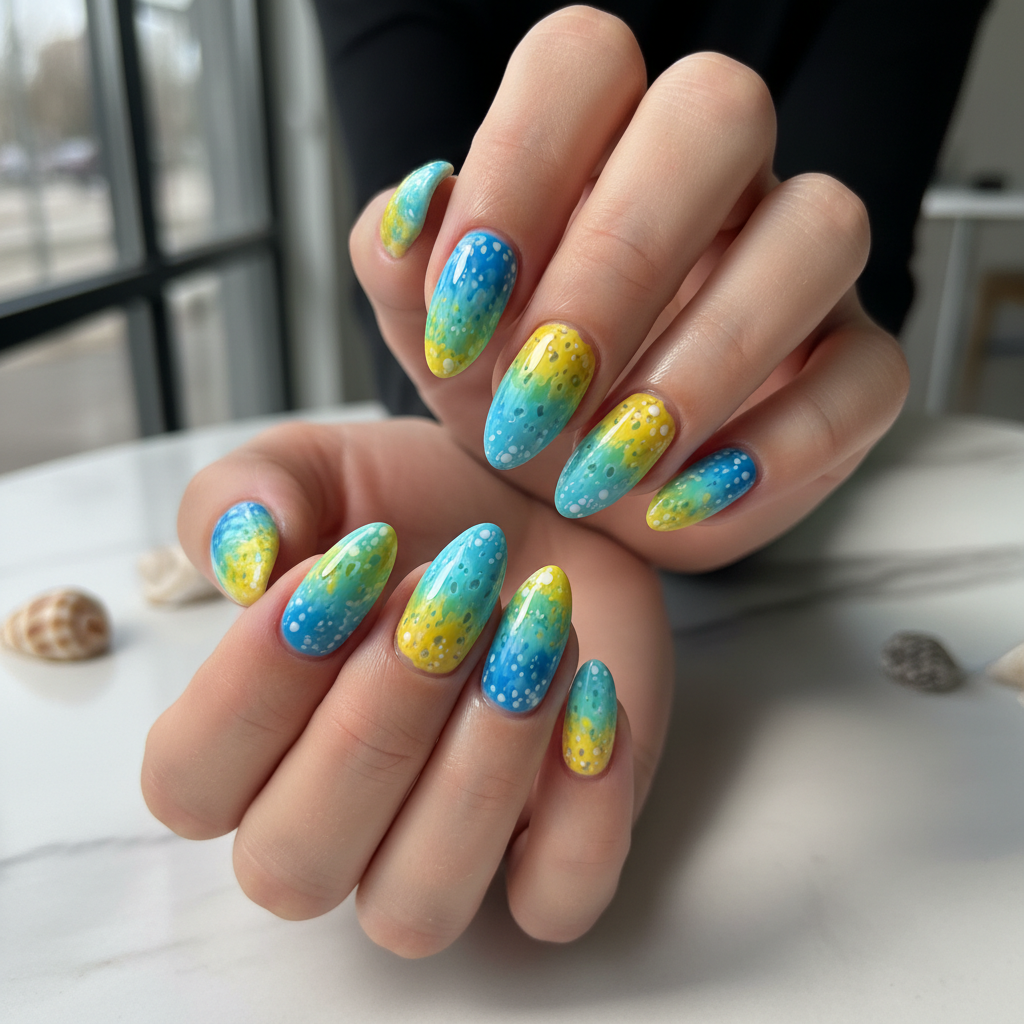 Stunning Photo-real Salon Sponge Nails Sponge nail art