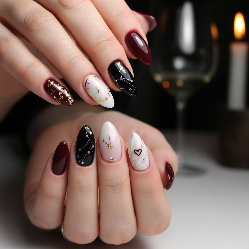 Sophisticated Photo-real Salon Date Night Nails