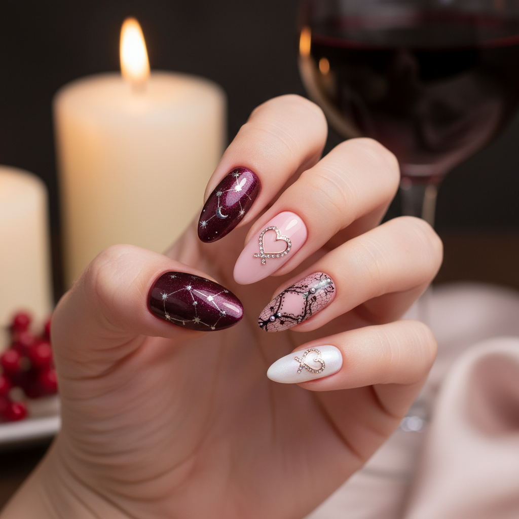 Gorgeous Photo-real Salon Date Night Nails