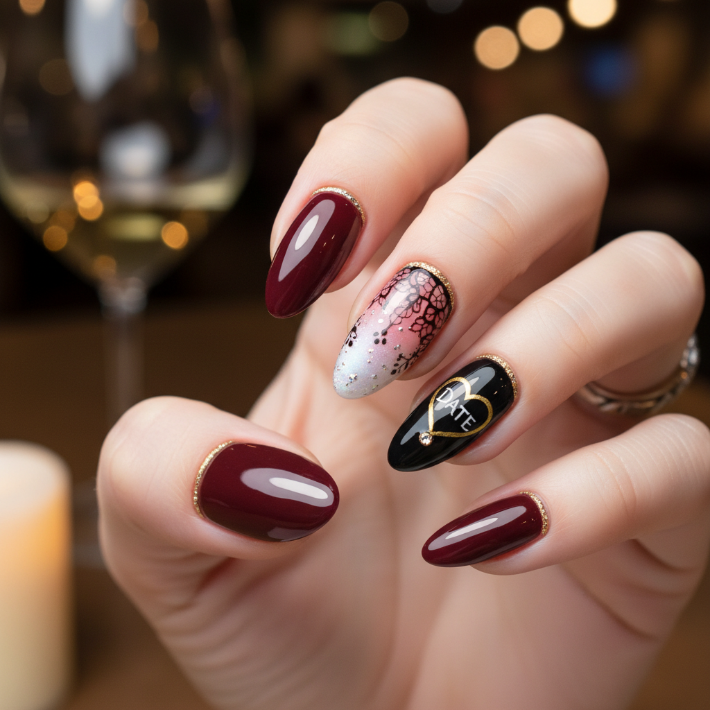 Beautiful Photo-real Salon Date Night Nails