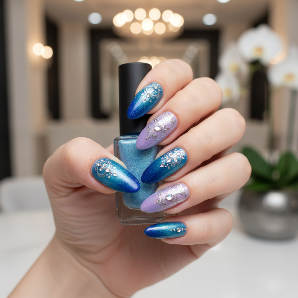 Stunning Photo-real Salon Gradient Nails Gradient nail art