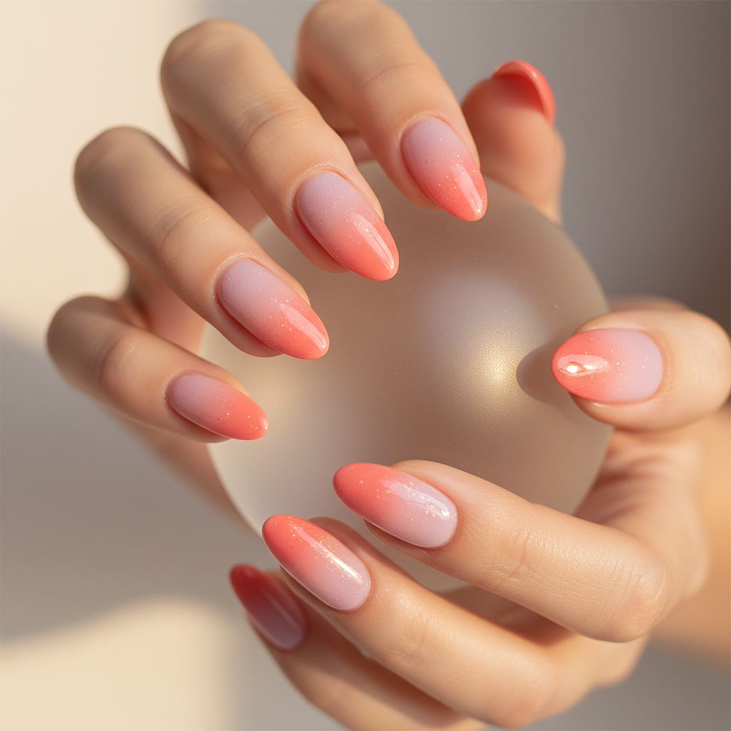 Gorgeous Photo-real Salon Gradient Nails Gradient nail art