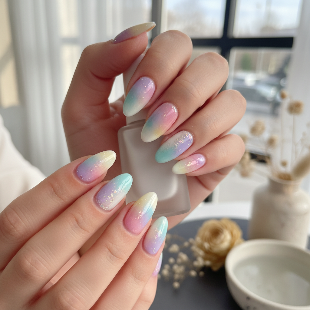Beautiful Photo-real Salon Sponging Nails Sponging nail art