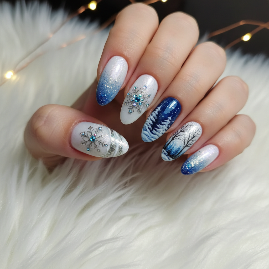 Stunning Photo-real Salon Winter Nails