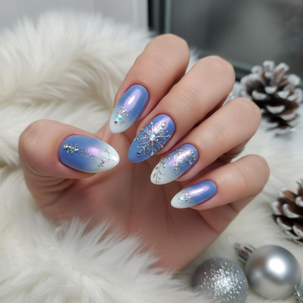 Sophisticated Photo-real Salon Winter Nails