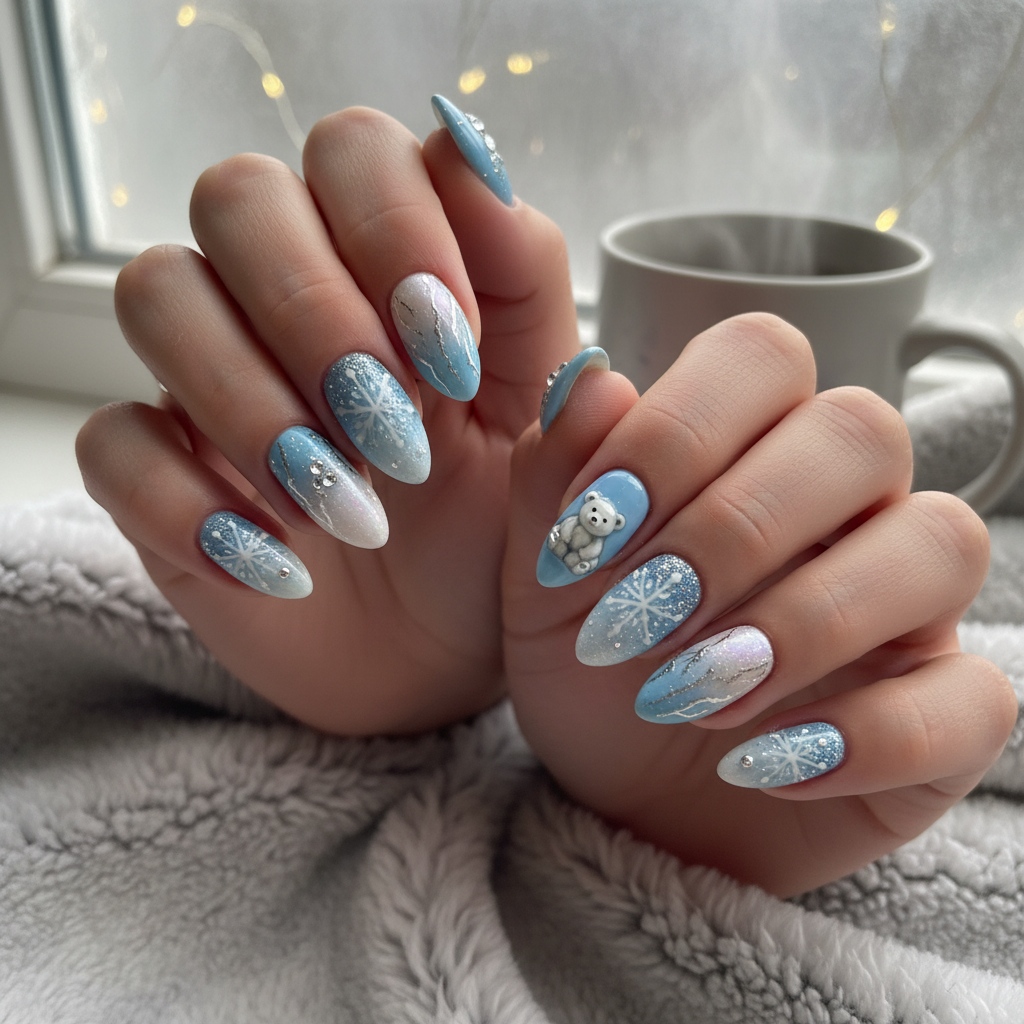 Gorgeous Photo-real Salon Winter Nails