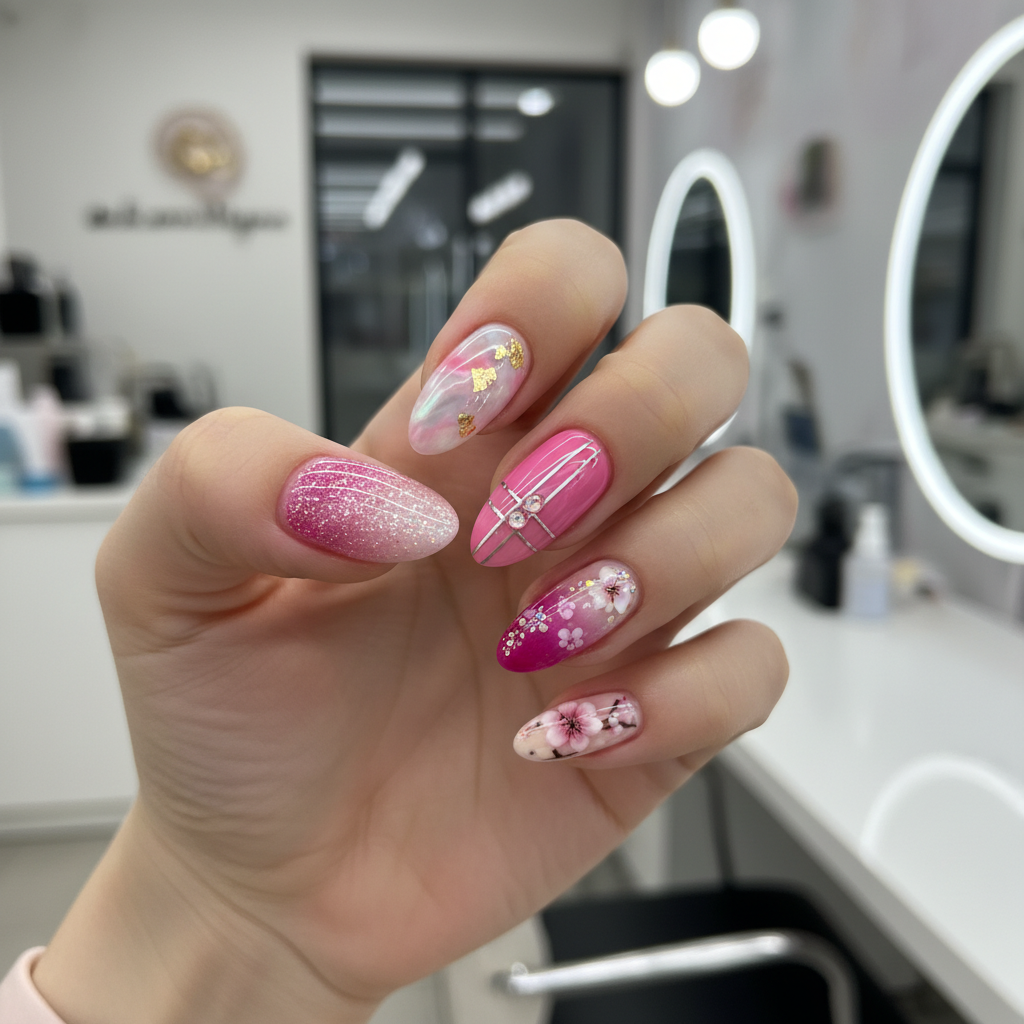 Stunning Photo-real Salon Pink Nails