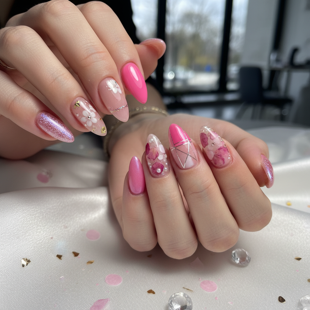Gorgeous Photo-real Salon Pink Nails