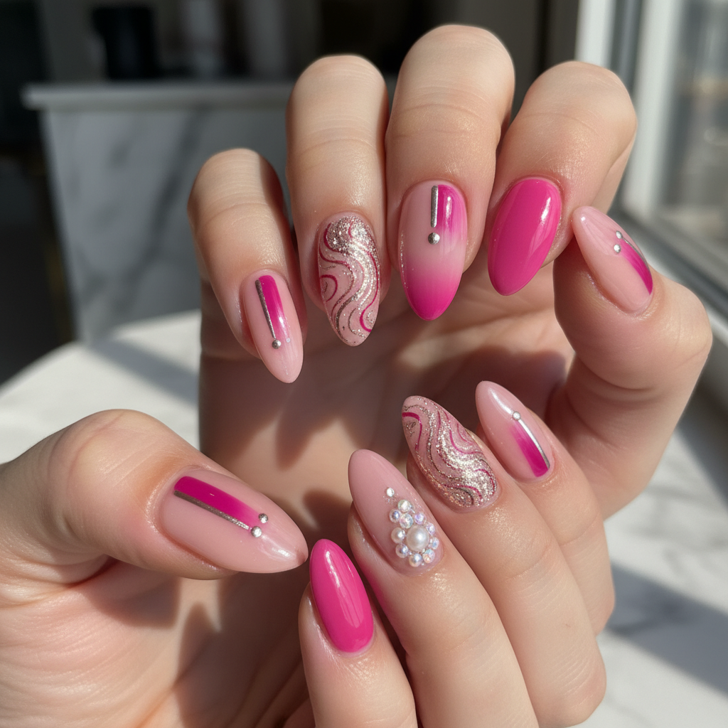Stunning Photo-real Salon Pink Nails