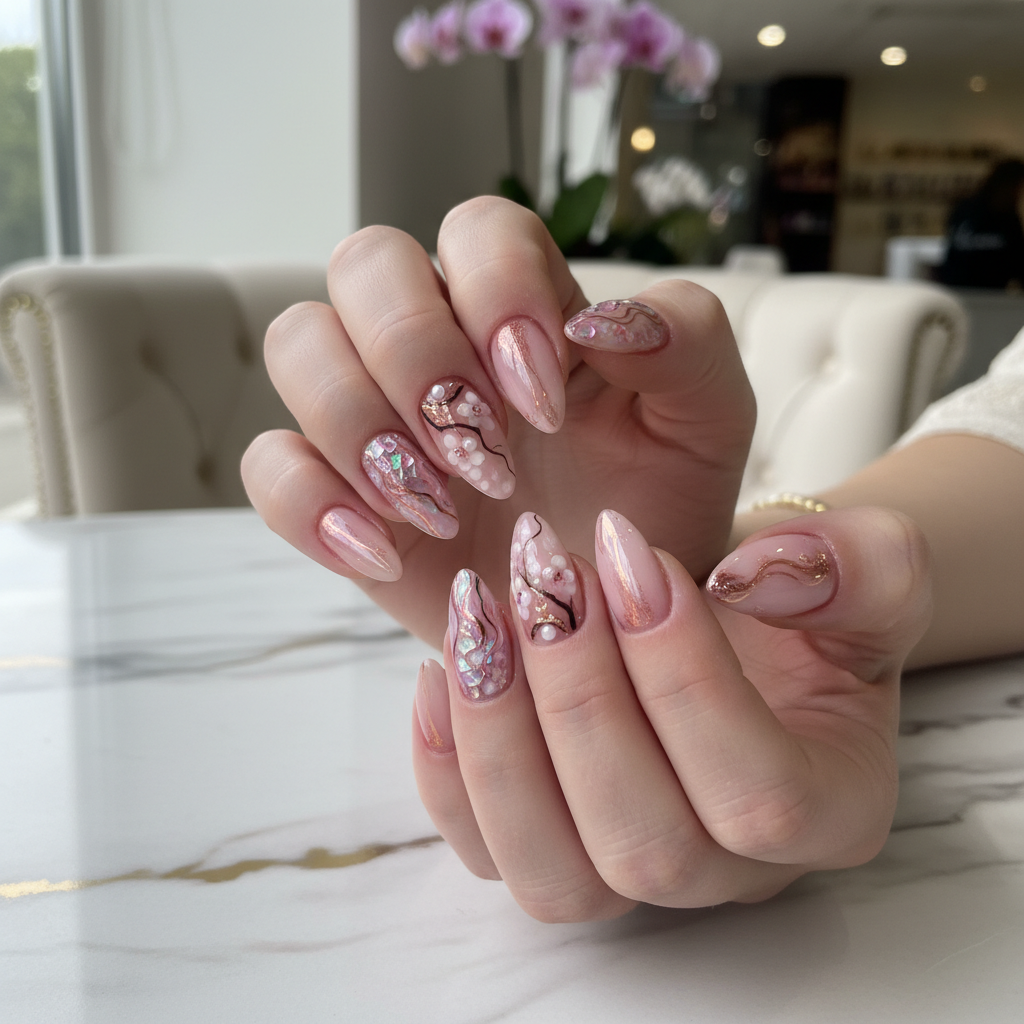 Gorgeous Photo-real Salon Pink Nails