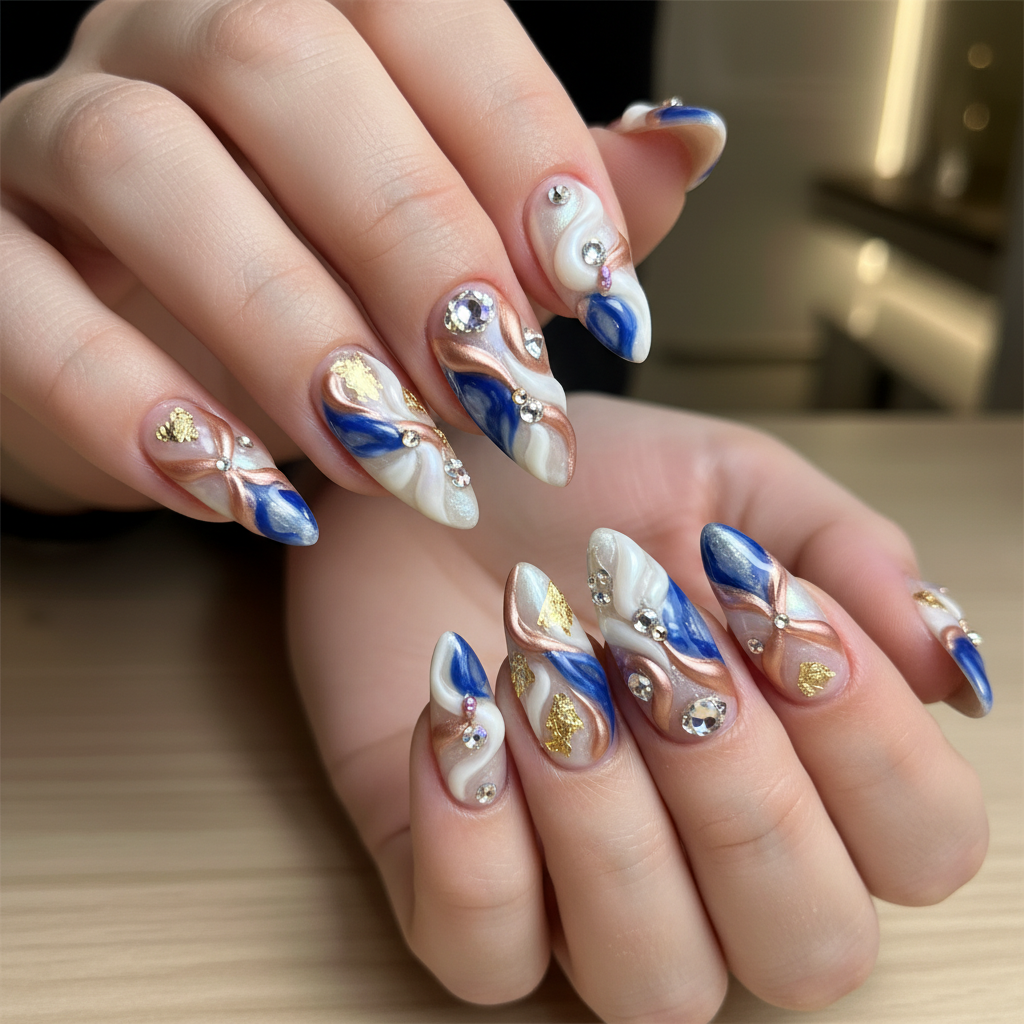 Gorgeous Photo-real Salon 3D Nails 3D nail art