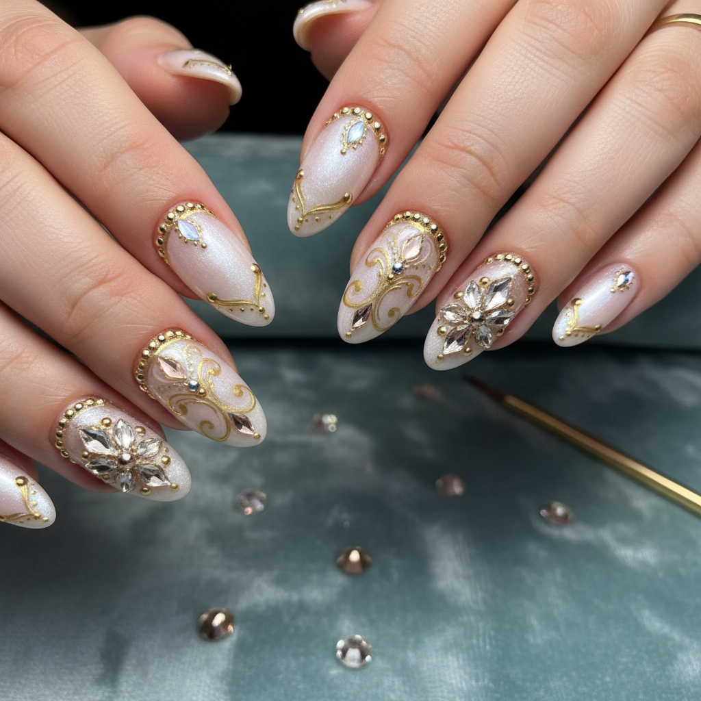 Photo-real Salon Embellished Nails