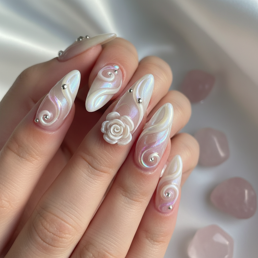 Beautiful Photo-real Salon 3D Nails 3D nail art