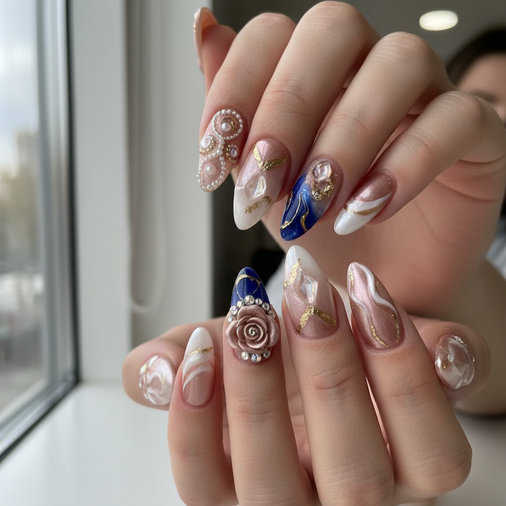 Gorgeous Photo-real Salon 3D Nails 3D nail art