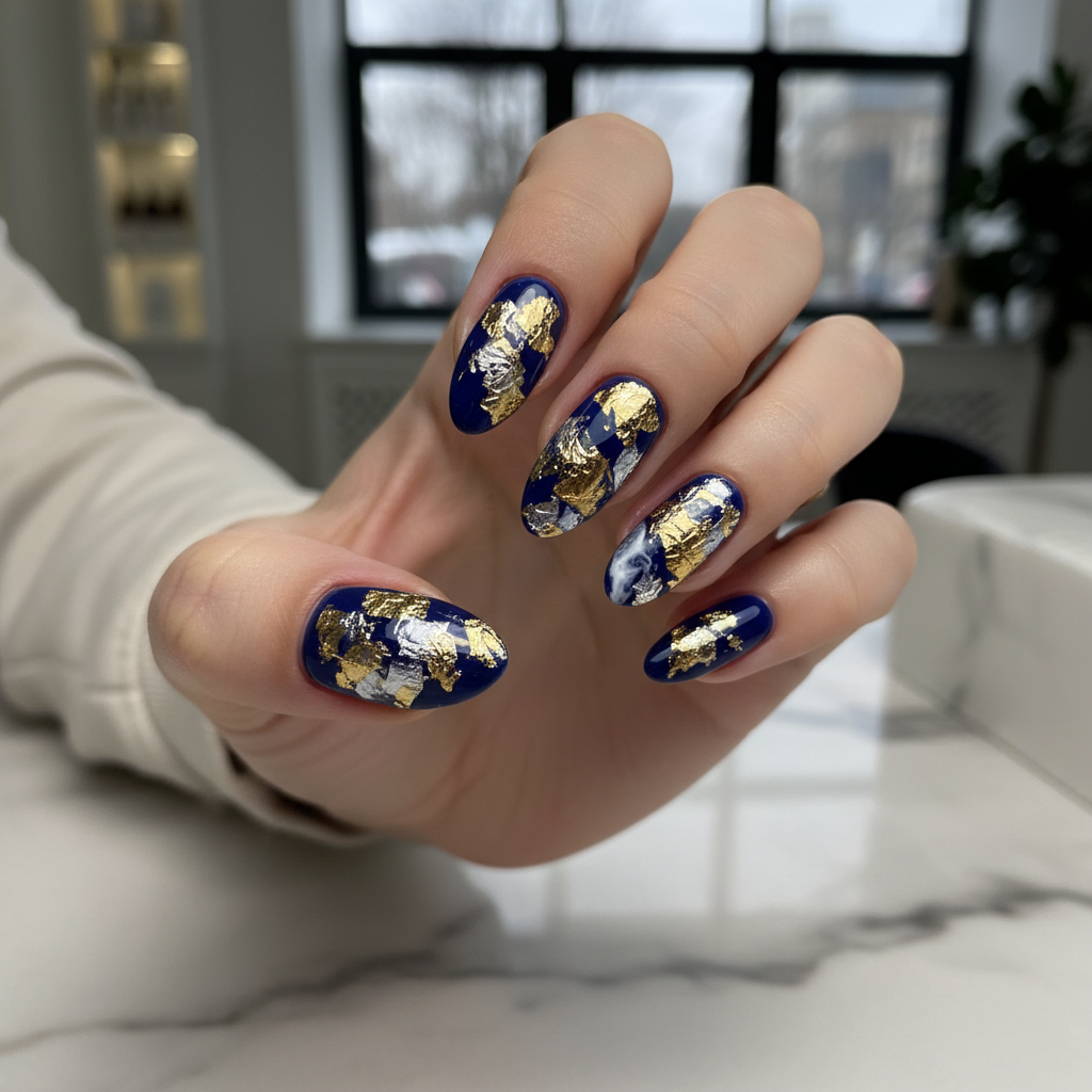 Photo-real Salon Foil Nails Foil nail art