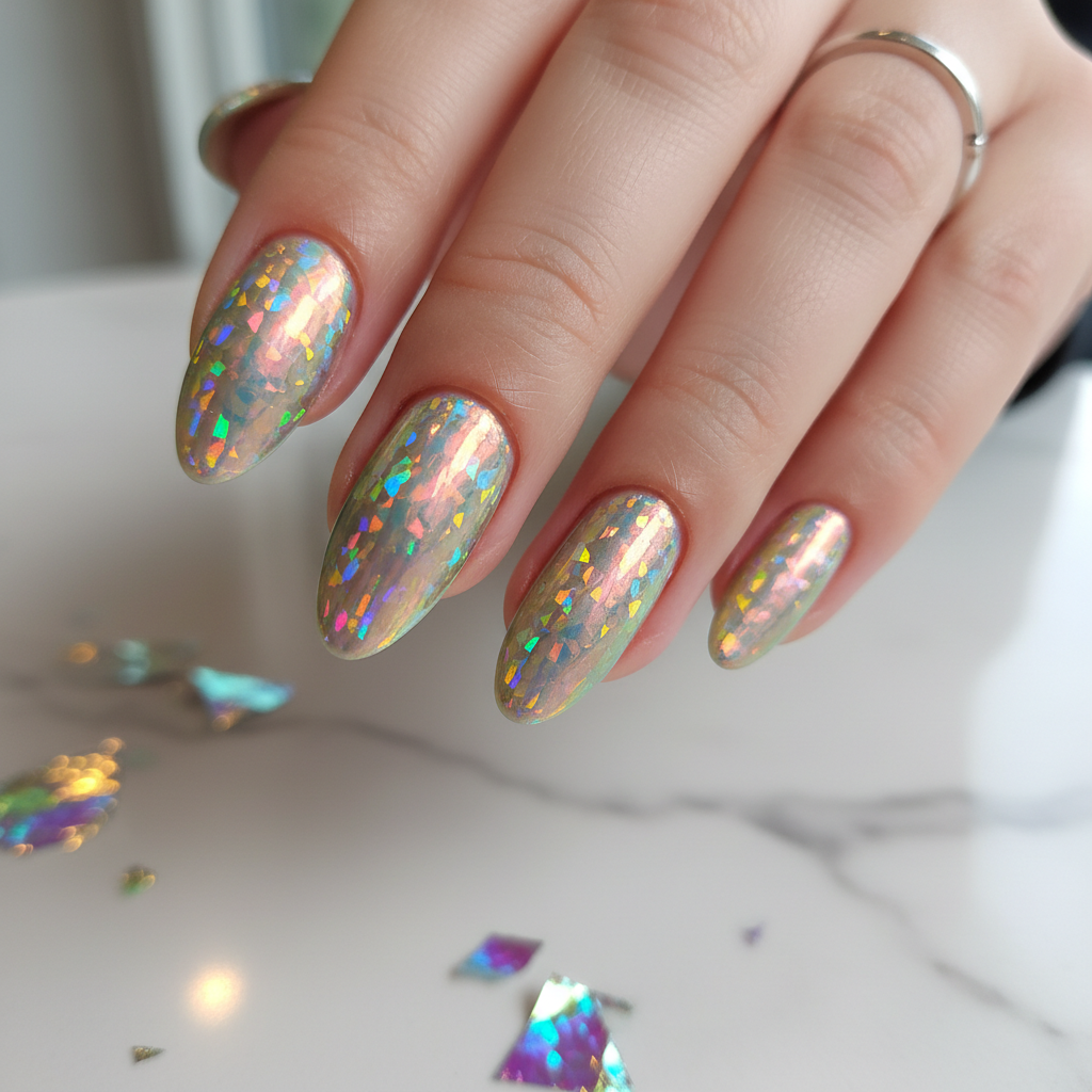 Stunning Photo-real Salon Holographic Nails