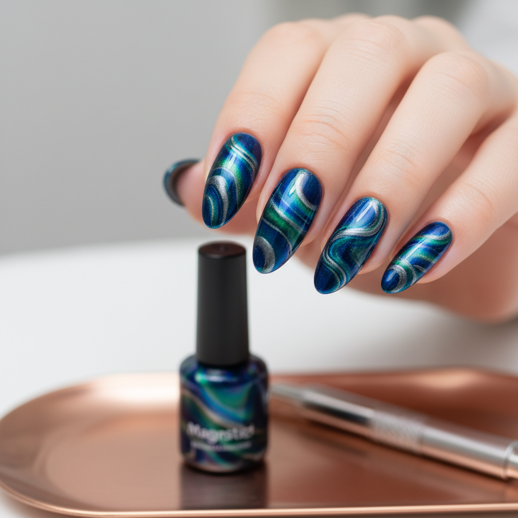 Stunning Photo-real Salon Magnetic Nails