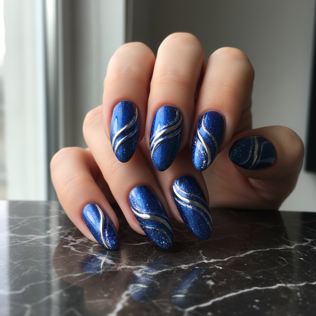 Stunning Photo-real Salon Magnetic Nails Magnetic nail art