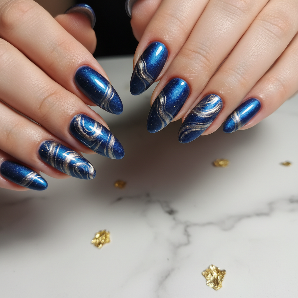 Beautiful Photo-real Salon Magnetic Nails
