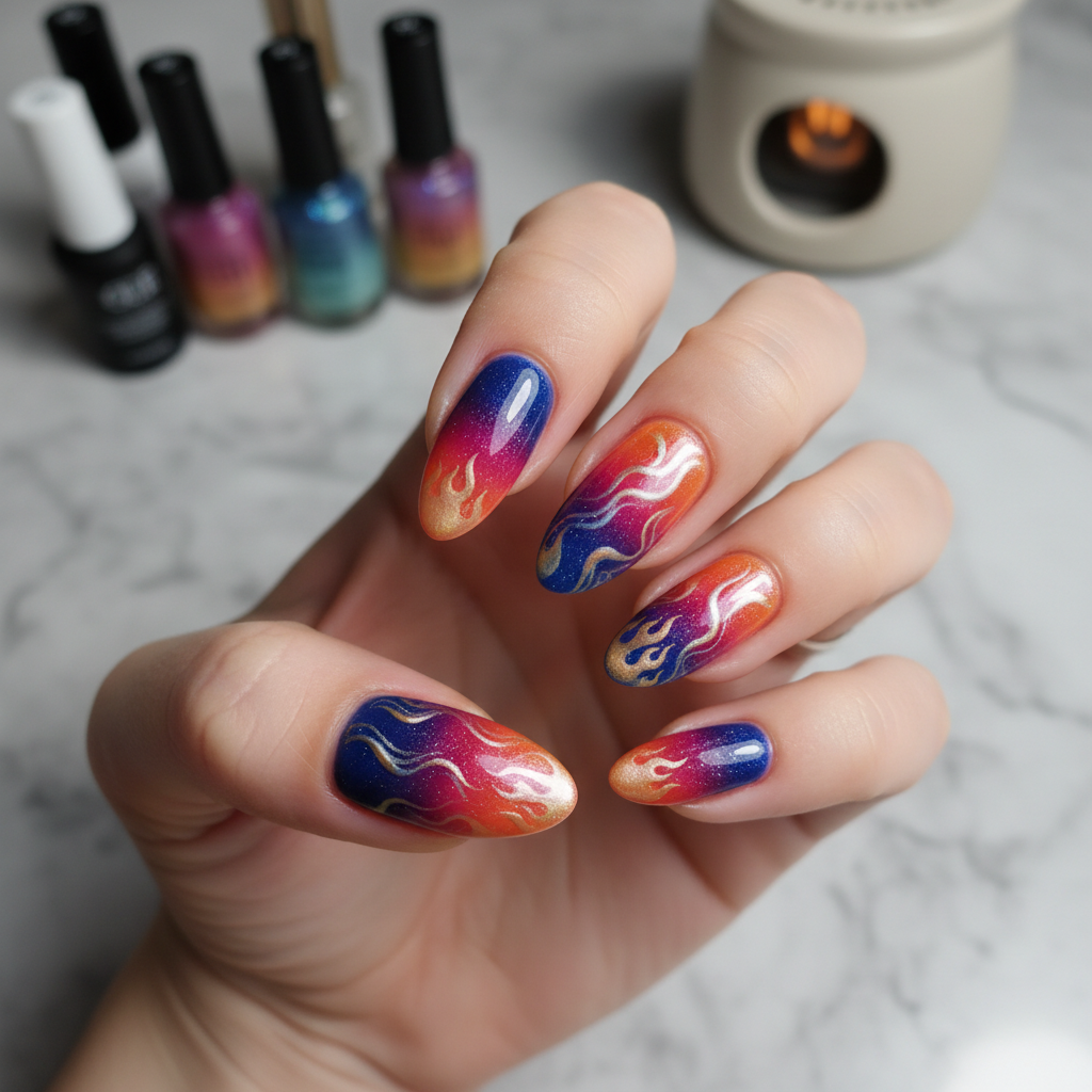 Beautiful Photo-real Salon Thermal Nails