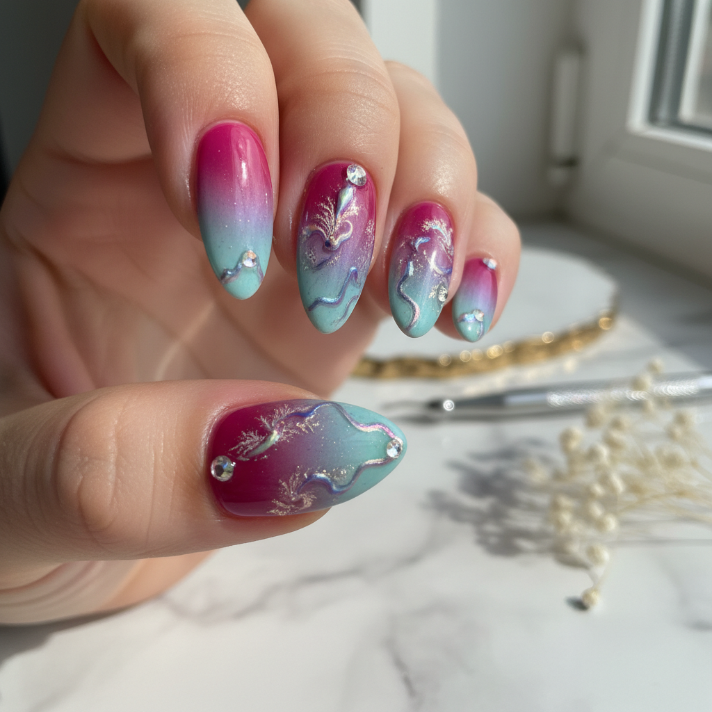 Gorgeous Photo-real Salon Thermal Nails