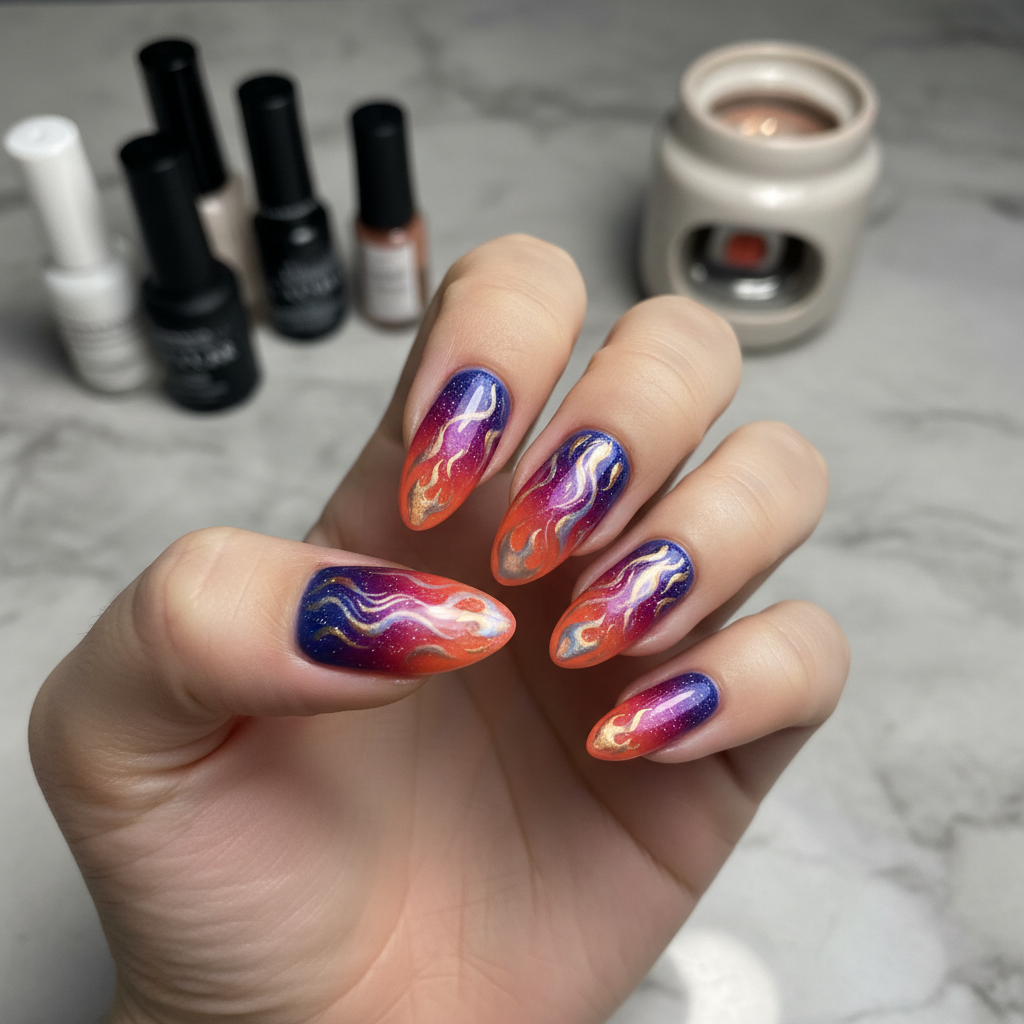 Beautiful Photo-real Salon Thermal Nails