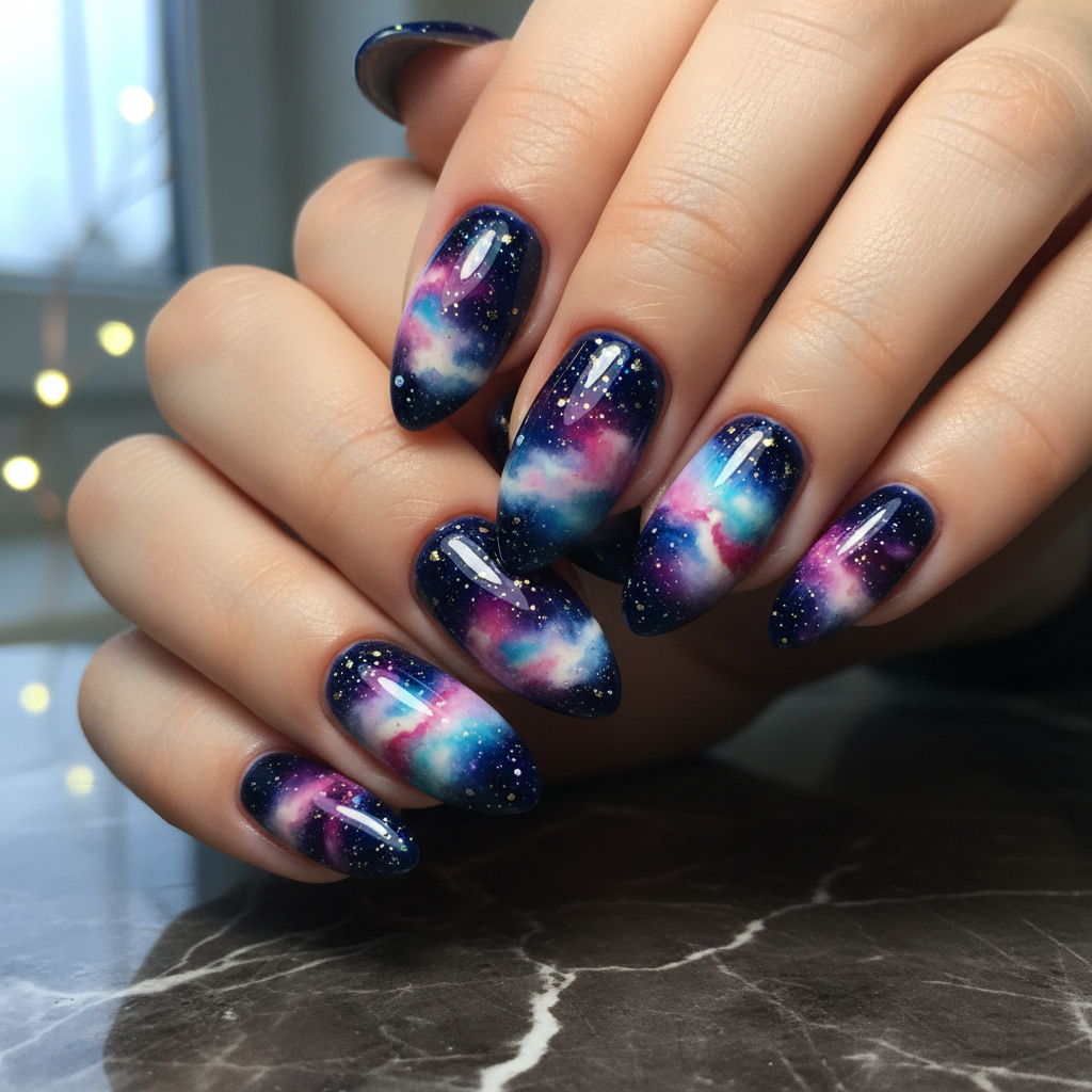 Photo-real Salon Galaxy Nails