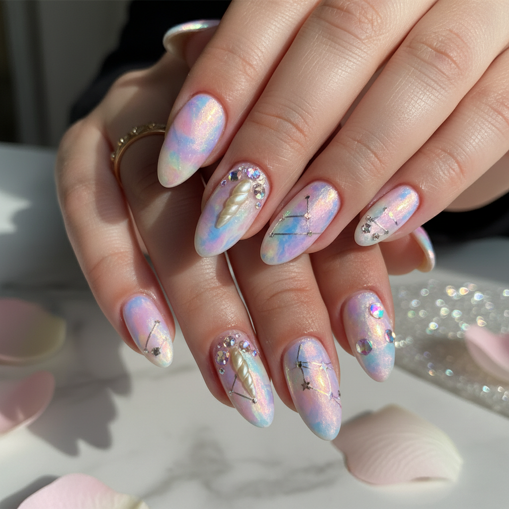 Photo-real Salon Unicorn Nails Unicorn nail art