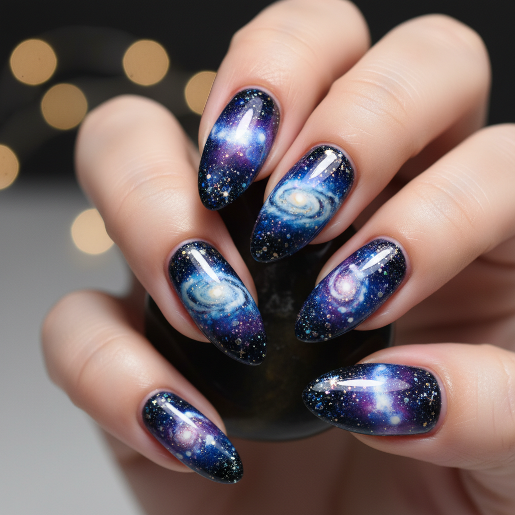 Photo-real Salon Galaxy Nails