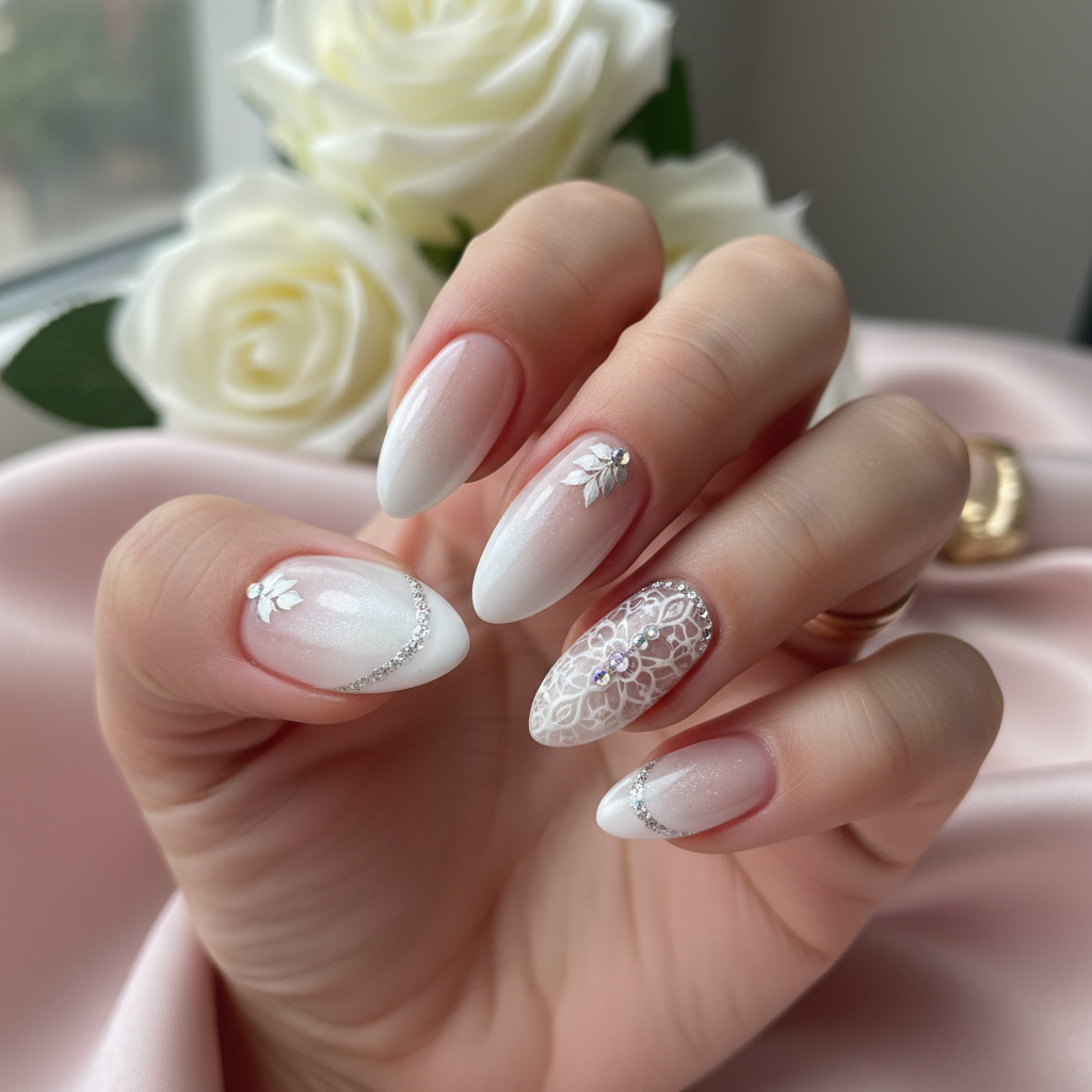 Photo-real Salon Bridal Nails