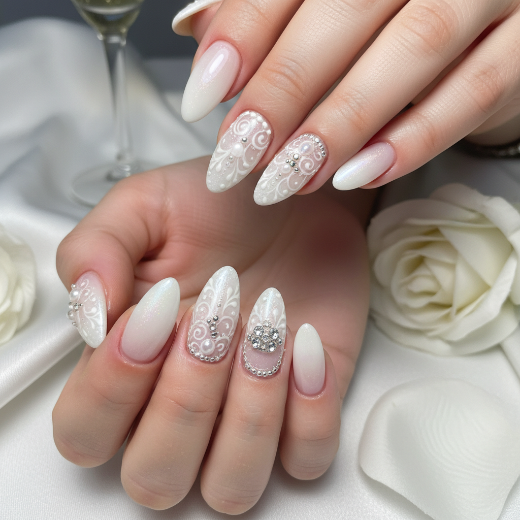 Photo-real Salon Bridal Nails