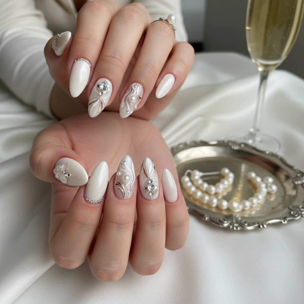 Photo-real Salon Bridal Nails