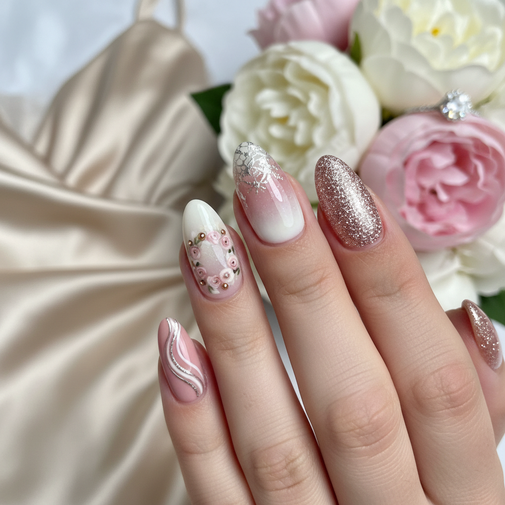 Photo-real Salon Bridesmaid Nails