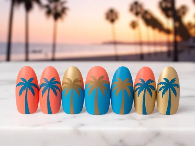 Nail art inspired by Alameda, California