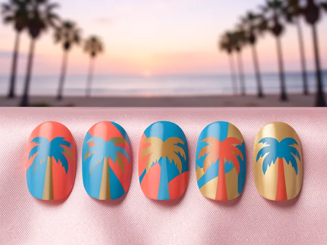Nail art inspired by Anaheim, California