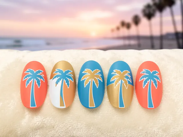Nail art inspired by Elk Grove, California