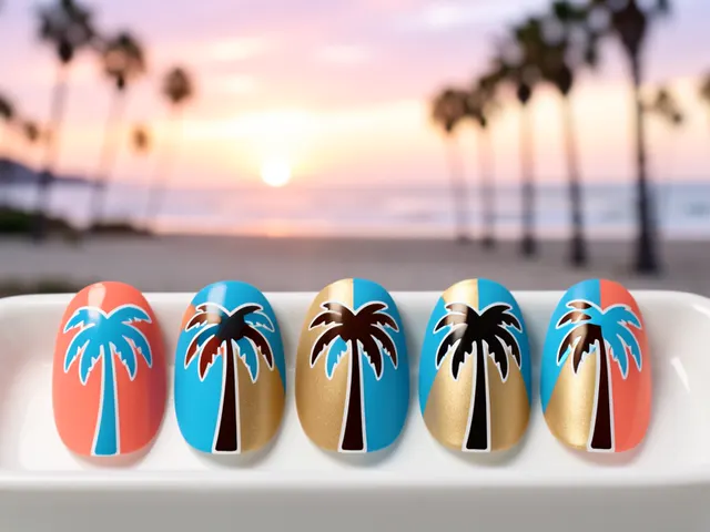 Nail art inspired by Victorville, California