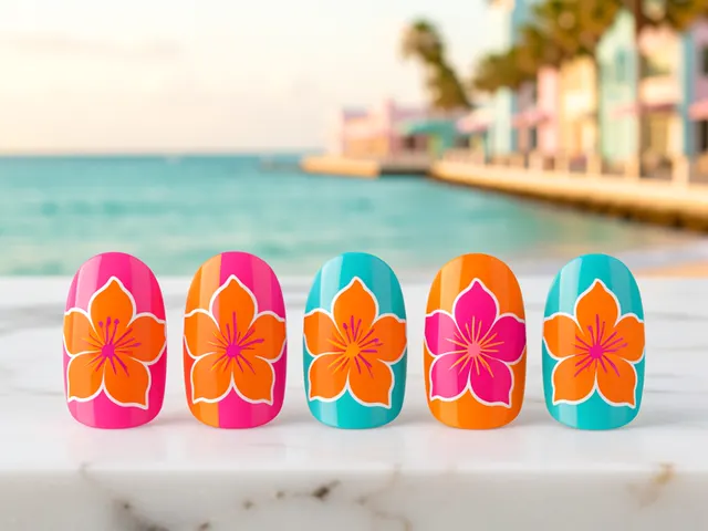 Nail art inspired by Fort Myers, Florida