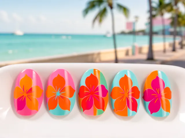 Nail art inspired by Jacksonville, Florida