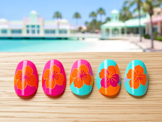 Nail art inspired by Naples, Florida
