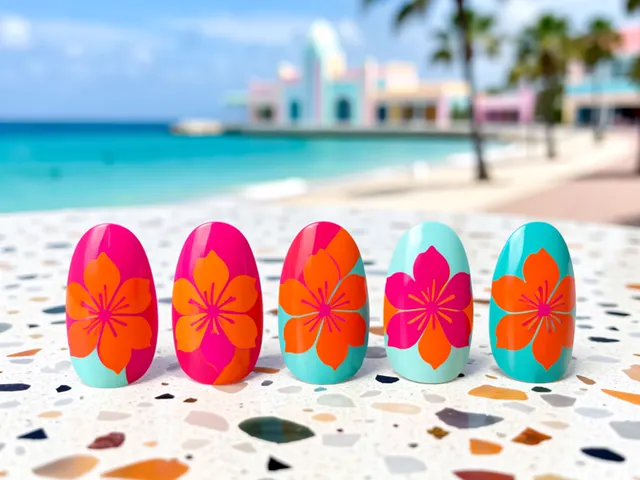 Nail art inspired by Orlando, Florida