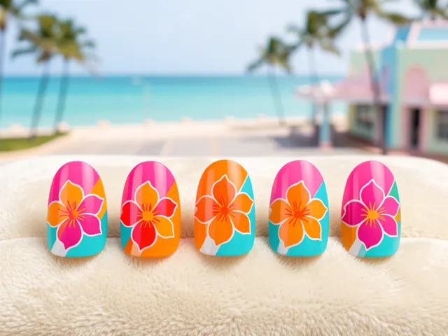 Nail art inspired by Tampa, Florida