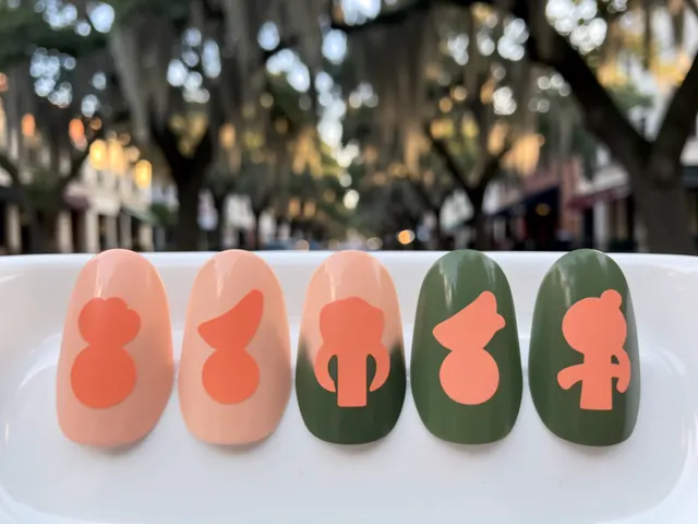 Nail art inspired by Atlanta, Georgia