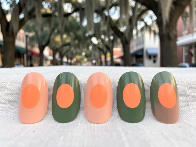 Nail art inspired by Cumming, Georgia